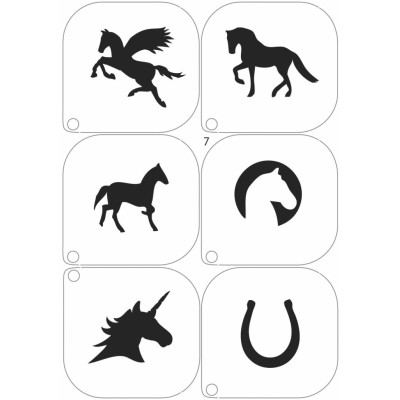 Grimas Stencils  Horse 7